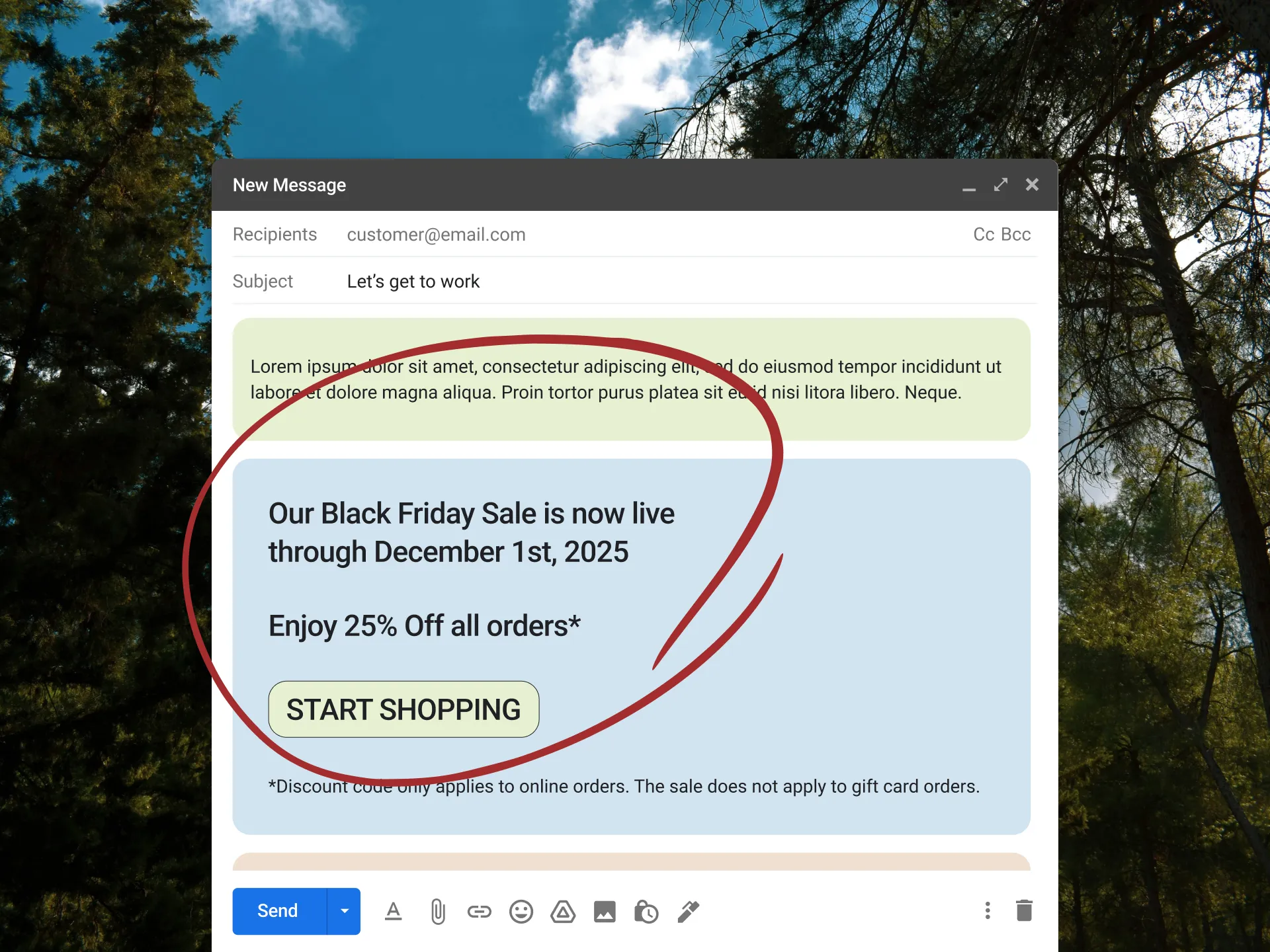 Example of providing immediate value in a welcome email