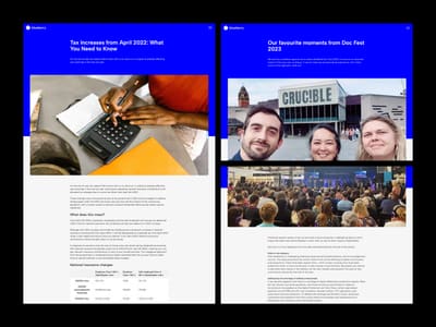 Three blog posts on the Blueberry website