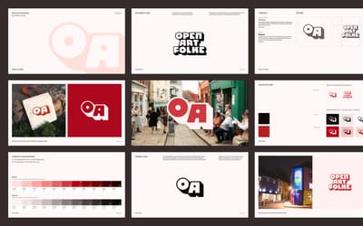 overview of the Open Art Folke branding guidelines